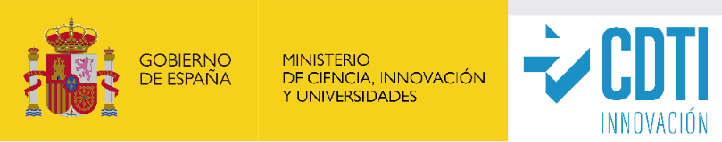 CDTI Innovación · Ministerio de Ciencia, Innovación y Universidades