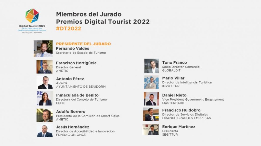AMETIC hace entrega de la IV Edición de los Premios Digital Tourist 2022 en Benidorm