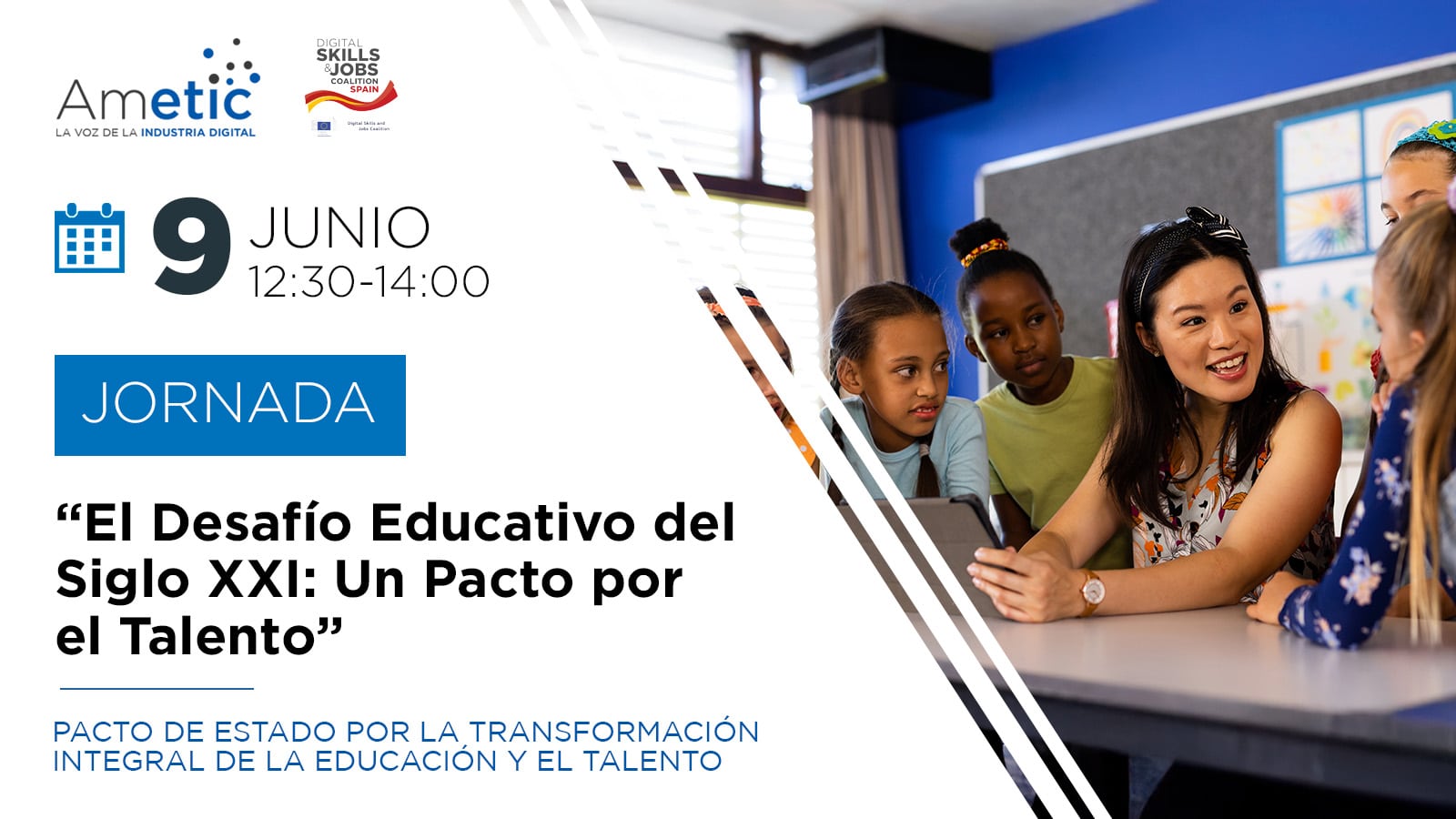 Banner Jornada El Deafío Educativo del S. XXI: Un Pacto por el Talento
