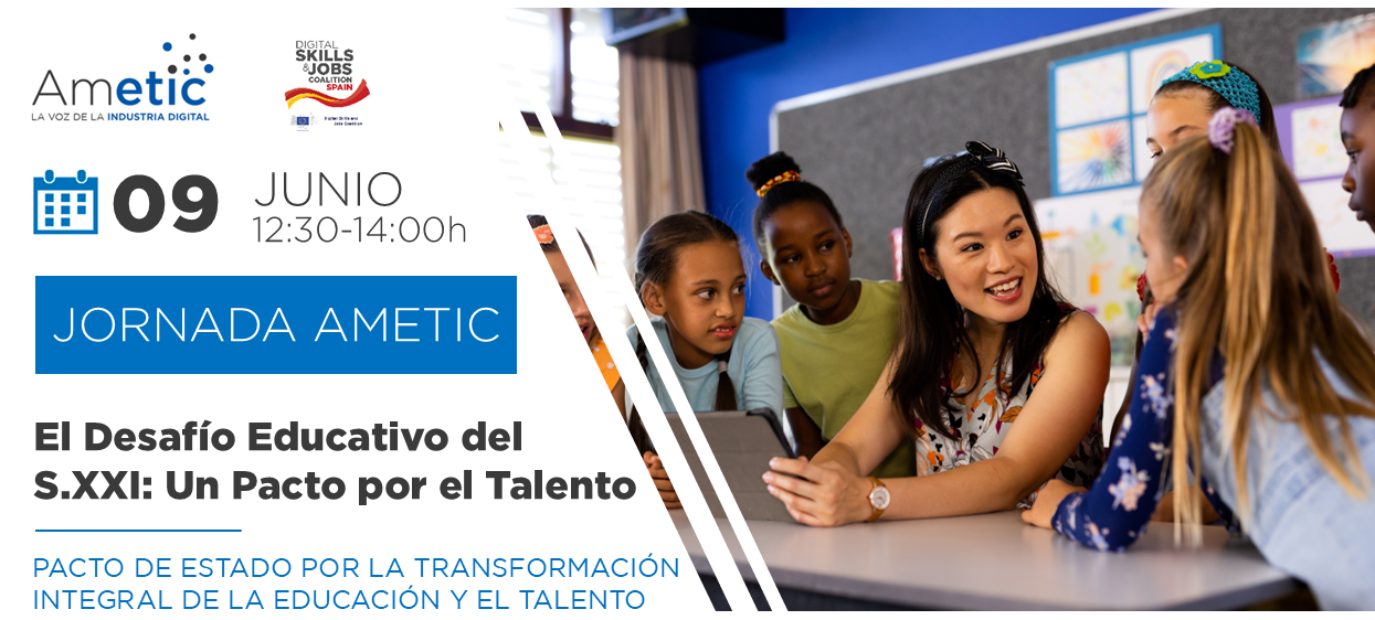 Banner de la Jornada El Desafío Educativo del Siglo XXI: Un Pacto por el Talento